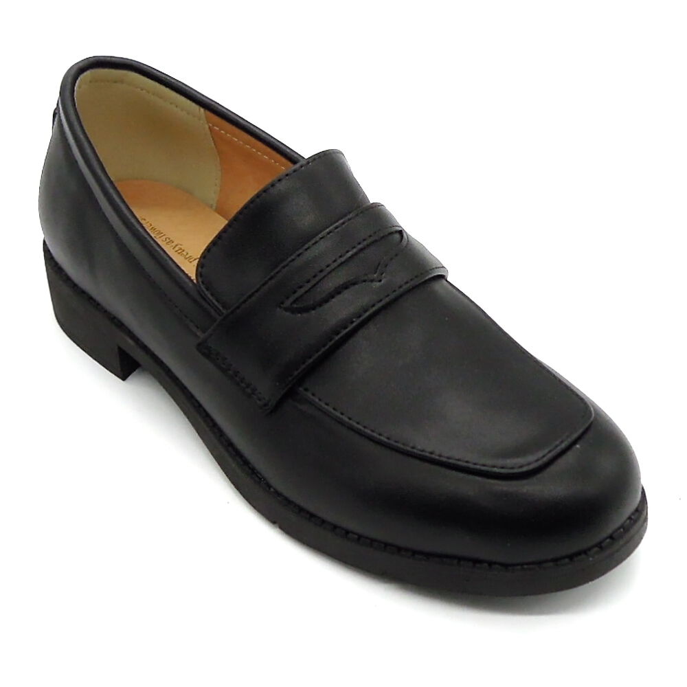 BACKYARD FAMILY「ハッシュドコーデ ローファー HC4430 通販 Hashed coorde プレーンローファー」|スリッポン|ブラック1