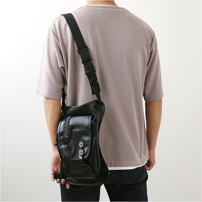 BACKYARD FAMILY「DEVICE バッグ HGS10048 通販 レッグバッグ バイク レッグポーチ ウエストバッグ」|ショルダー・メッセンジャー|