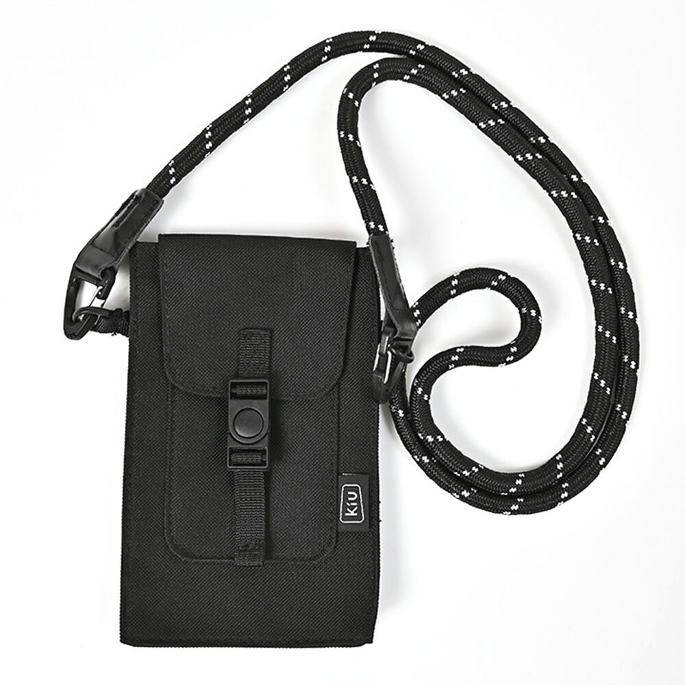 KiU「KiU ショルダーバッグ 通販 キウ K350 600D ウォーターリペレント フォンポーチ」|ショルダー・メッセンジャー|ブラック1