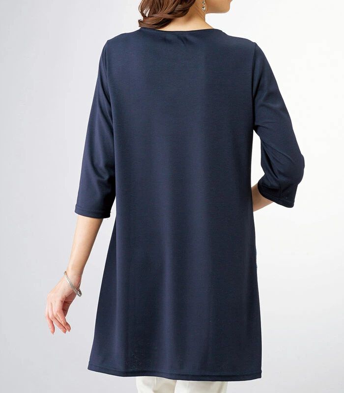 BACKYARD FAMILY「チュニック レディース 通販 レース刺しゅう エレガントチュニック チュニックワンピース」|その他|