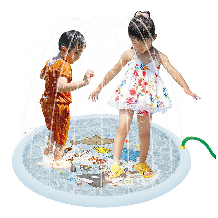 BACKYARD FAMILY「噴水マット 通販 スプラッシュ キッズマット 100 水遊び プレイマット 噴水プール」|その他|