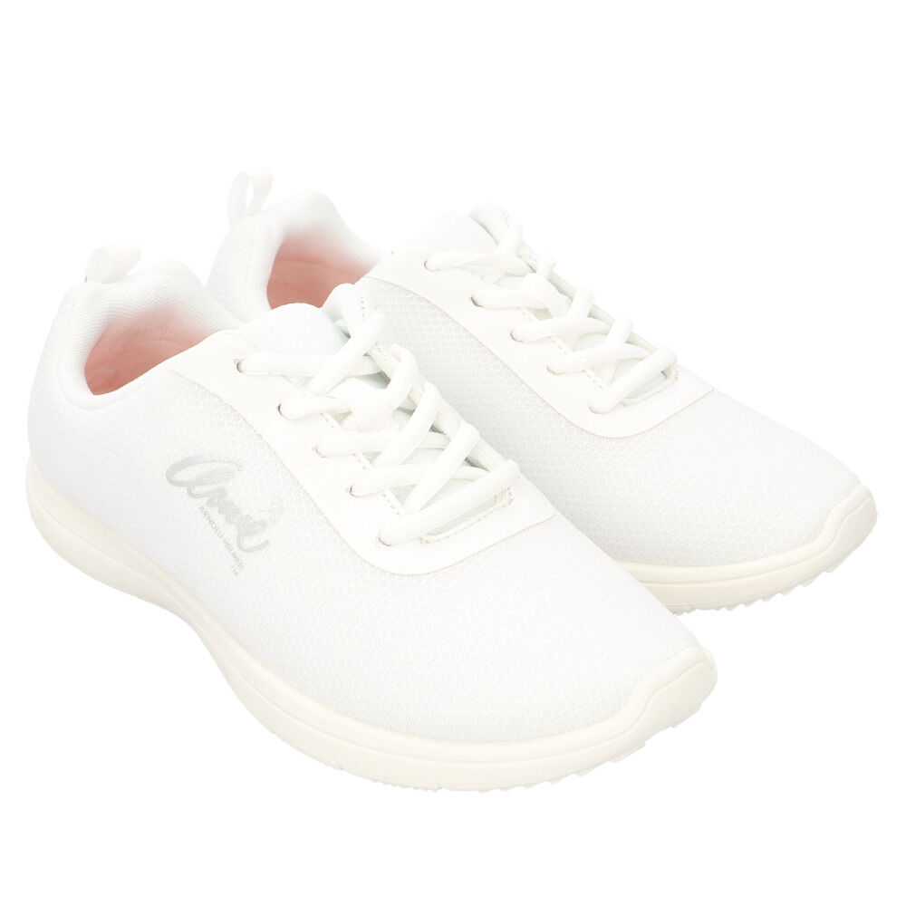 BACKYARD FAMILY「Arnold Palmer アーノルドパーマー レディース スニーカー 通販 ひも靴 紐靴 運動靴」|スリッポン|ホワイト1