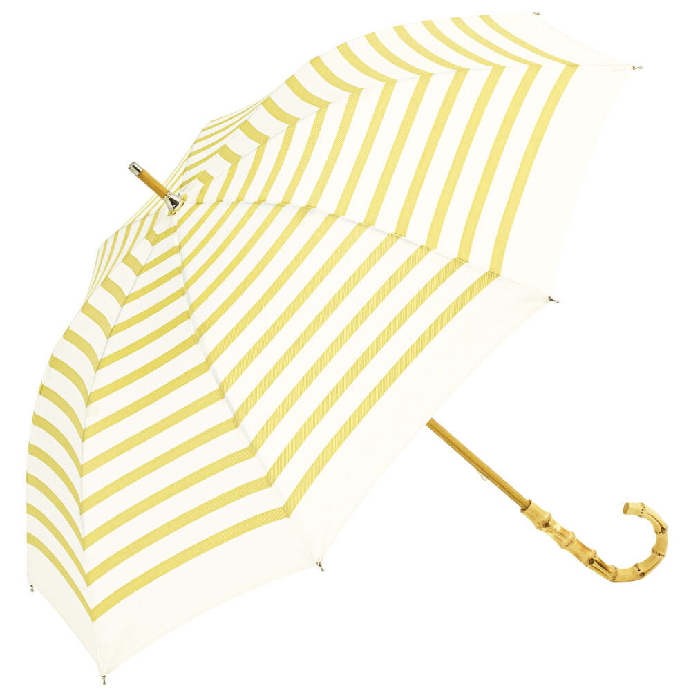 BACKYARD FAMILY「because ビコーズ 晴雨兼用 長傘 刺繍 通販 雨傘 日傘 晴雨兼用傘 傘 かさ カサ」|傘|イエロー2