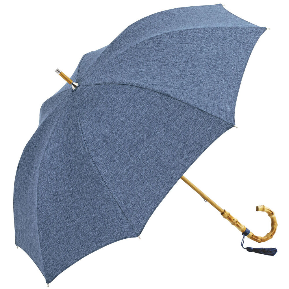 BACKYARD FAMILY「because ビコーズ 晴雨兼用 長傘 刺繍 通販 雨傘 日傘 晴雨兼用傘 傘 かさ カサ」|傘|ブルー1