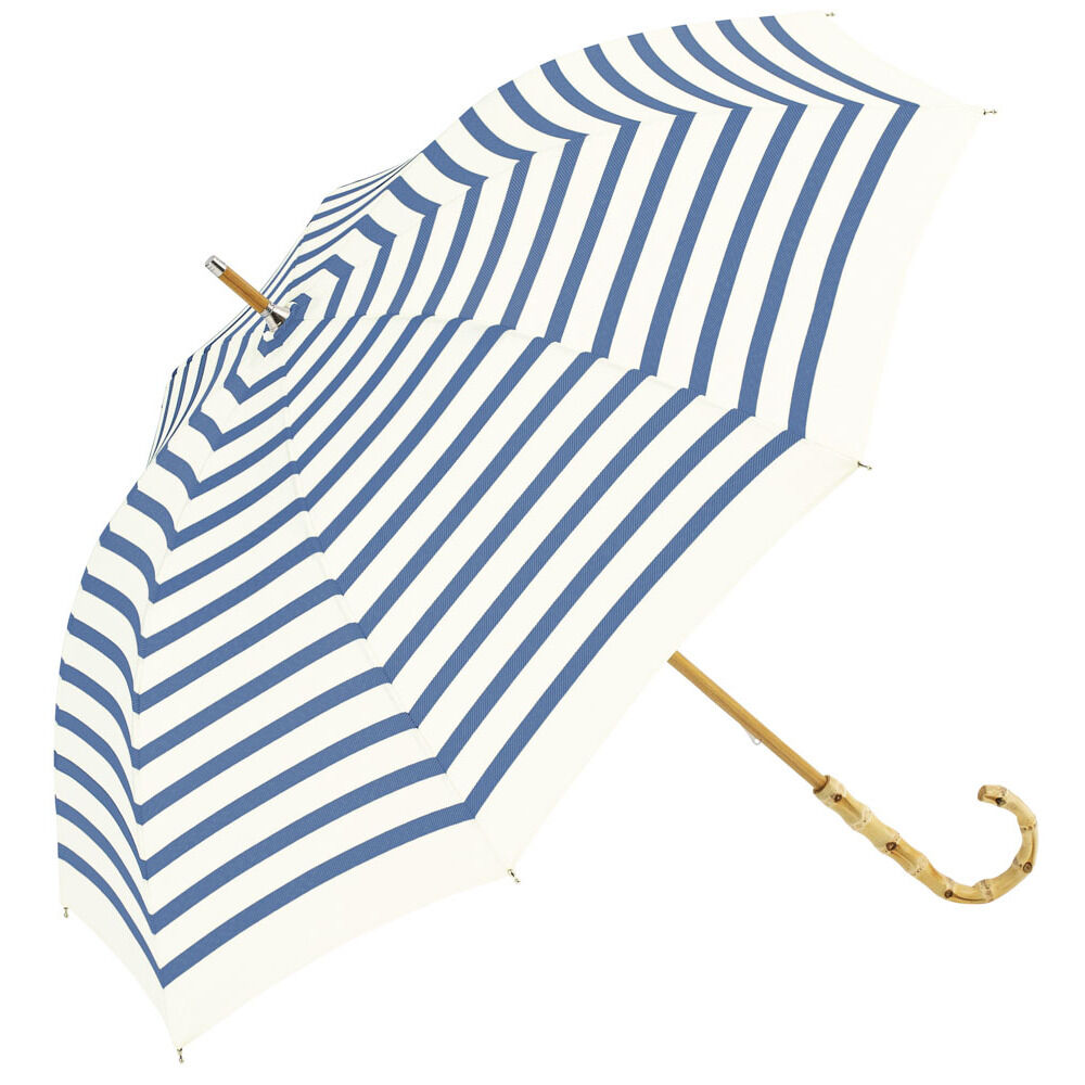 BACKYARD FAMILY「because ビコーズ 晴雨兼用 長傘 刺繍 通販 雨傘 日傘 晴雨兼用傘 傘 かさ カサ」|傘|ブルー2