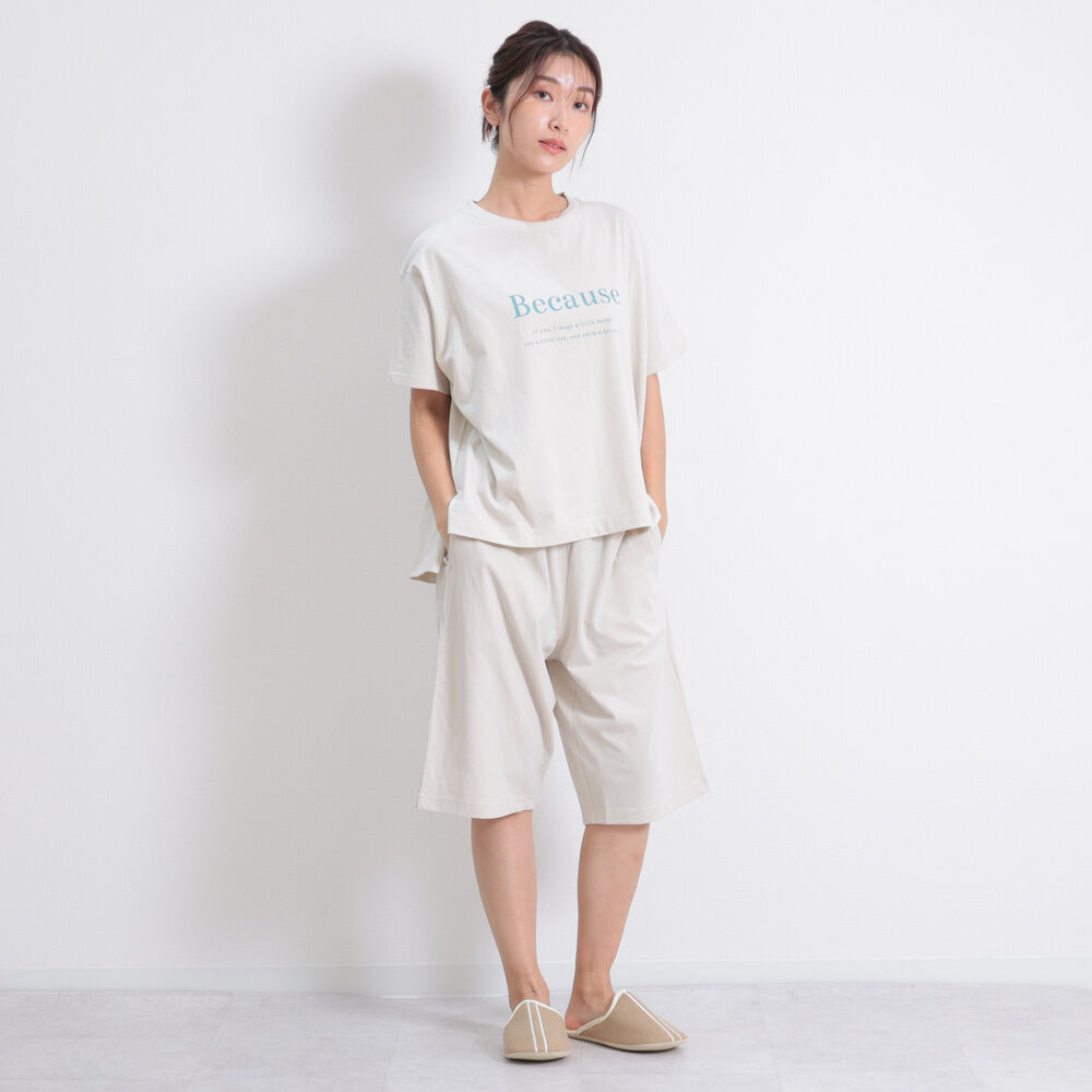 BACKYARD FAMILY「After nine アフターナイン ルームウェア レディース 半袖 楽天 パジャマ 部屋着」|ルームウェア|ホワイト1