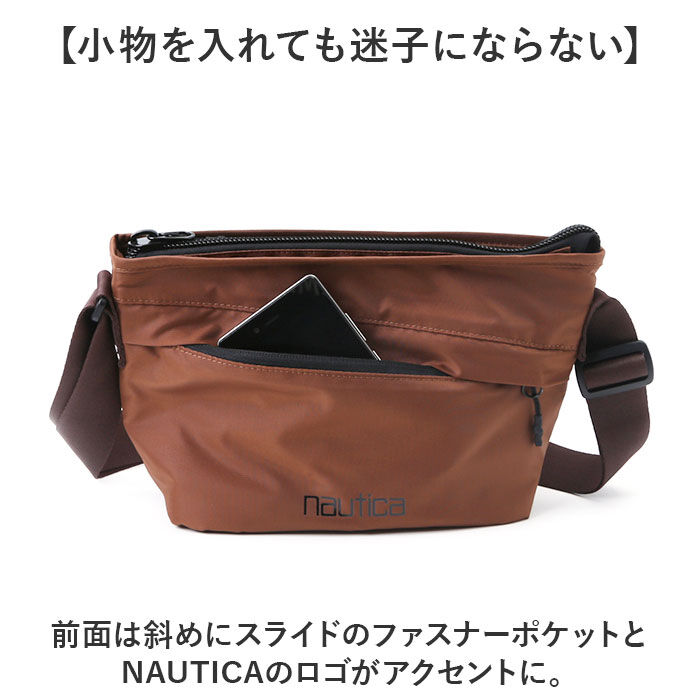 BACKYARD FAMILY「NAUTICA ノーティカ ショートバッグ 370-7013 通販 ミニショルダーバッグ」|ショルダー・メッセンジャー|