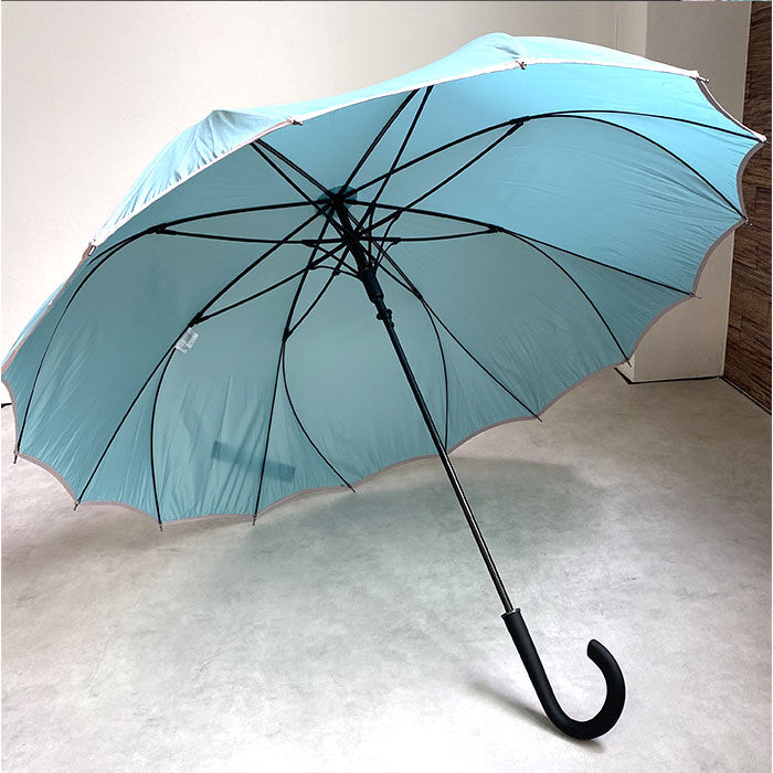 BACKYARD FAMILY「耐風傘 レディース 大きめ 通販 長傘 雨傘 耐風骨 16本骨 ジャンプ傘 かさ 長がさ 65cm」|傘|