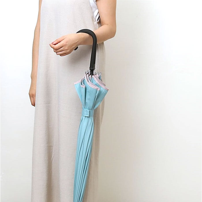 BACKYARD FAMILY「耐風傘 レディース 大きめ 通販 長傘 雨傘 耐風骨 16本骨 ジャンプ傘 かさ 長がさ 65cm」|傘|