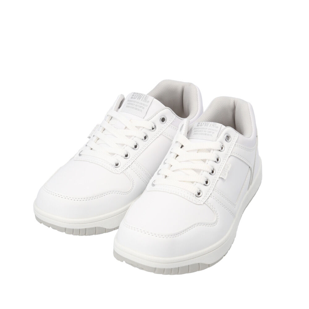 BACKYARD FAMILY「EDWIN 防水 スニーカー EDW7675 通販 エドウィン 靴 レディース」|スリッポン|ホワイト1