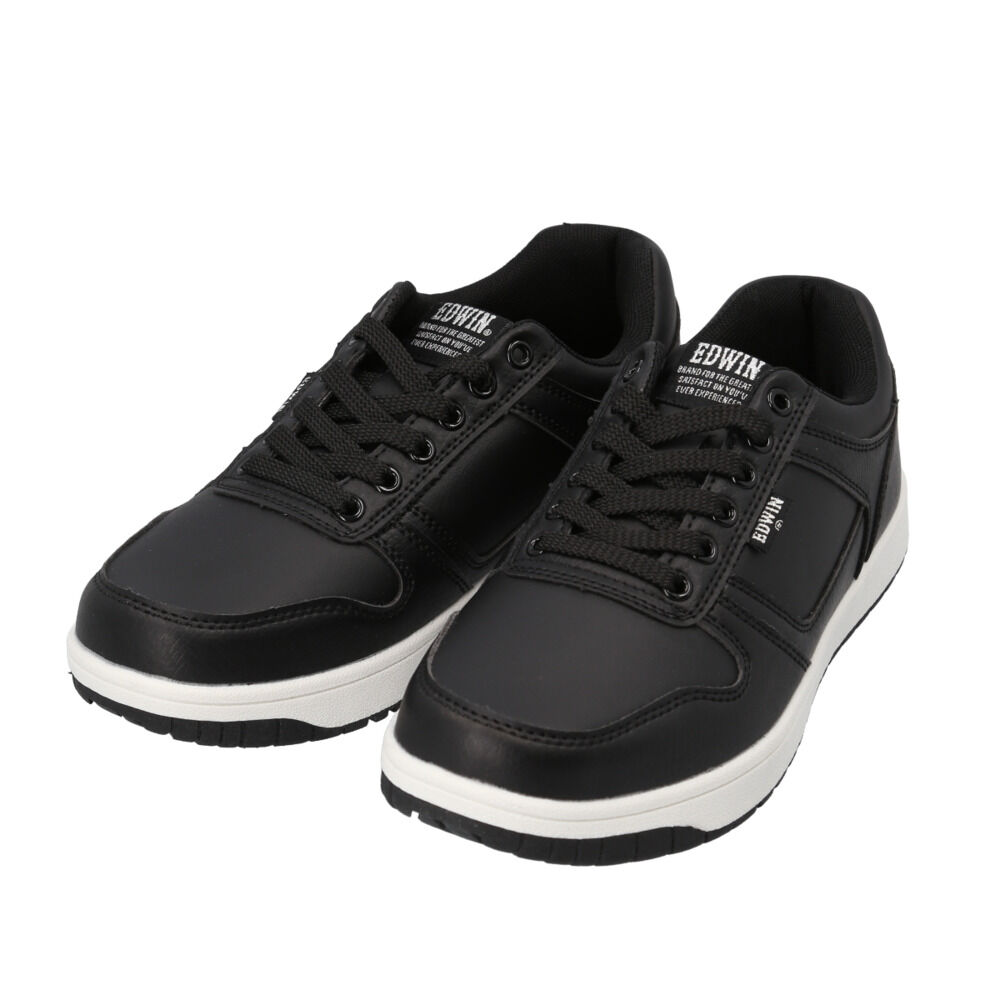 BACKYARD FAMILY「EDWIN 防水 スニーカー EDW7675 通販 エドウィン 靴 レディース」|スリッポン|ブラック1