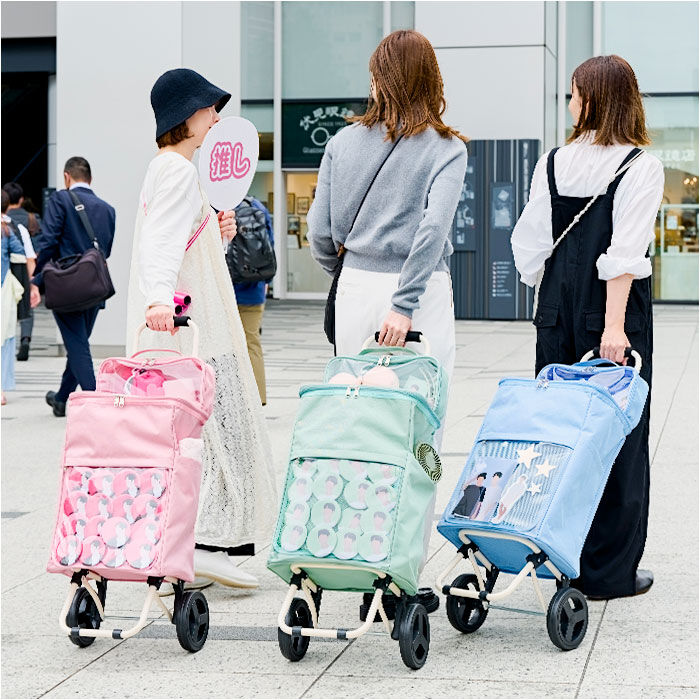 BACKYARD FAMILY「cocoro ココロ 推し活カート 通販 推し活 カート キャリー ポーチ ポーチ付き」|キャリーケース|