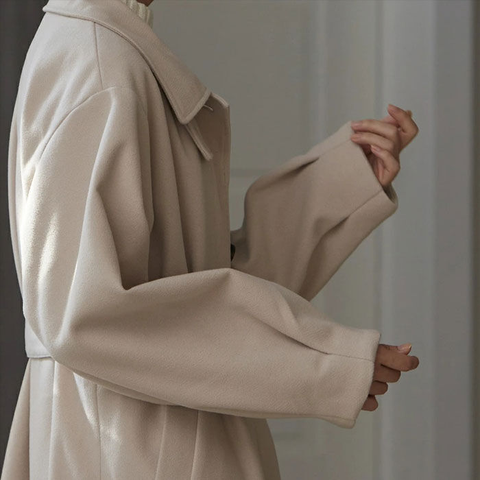 BACKYARD FAMILY「ステンカラーコート レディース ロング 通販 コート ロングコート ボリューム袖 アウター」|その他|