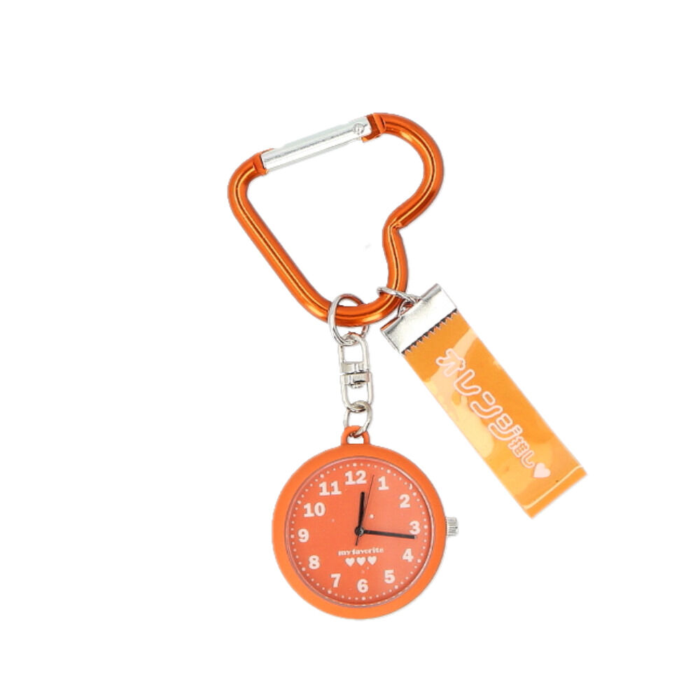 BACKYARD FAMILY「フィールドワーク 時計 キーチェーンウォッチ 通販 懐中時計 キーチェーン ウォッチ キーホルダー」|腕時計|オレンジ1