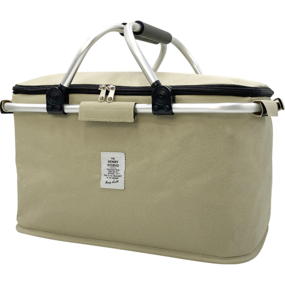 BACKYARD FAMILY「保冷バスケット おしゃれ 通販 折りたたみバスケット 大容量 クーラーバスケット」|その他|ベージュ1