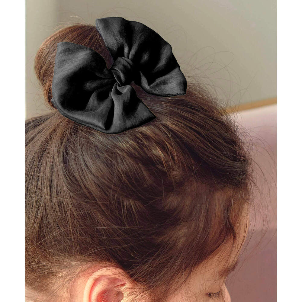 BACKYARD FAMILY「ヘアクリップ 大きめ リボン 通販 ヘア クリップ ヘアピン 髪飾り 髪留め キッズ 女の子 子供」|その他|ブラック1