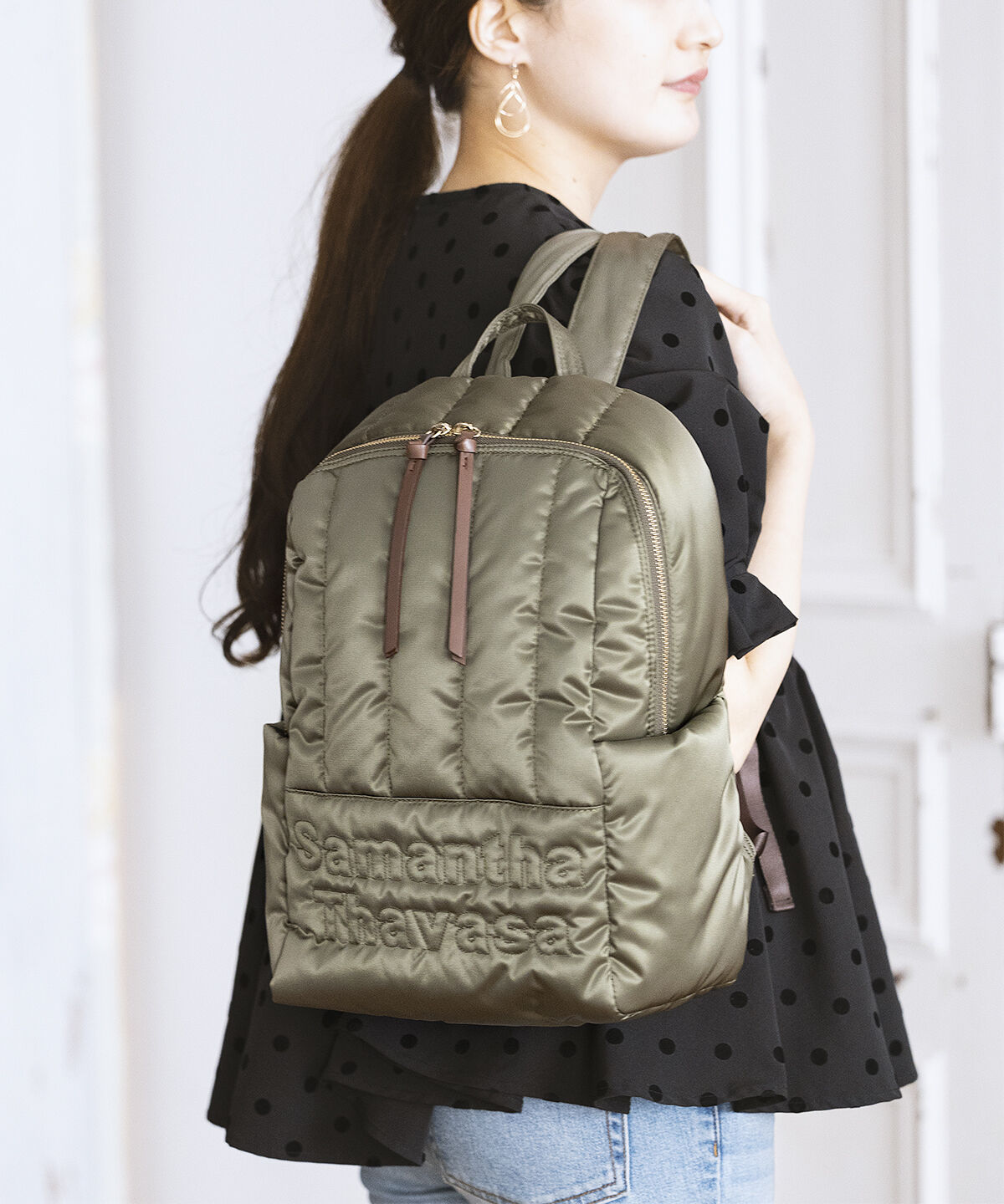 Samantha Thavasa「キルティングナイロンリュック」|リュック|
