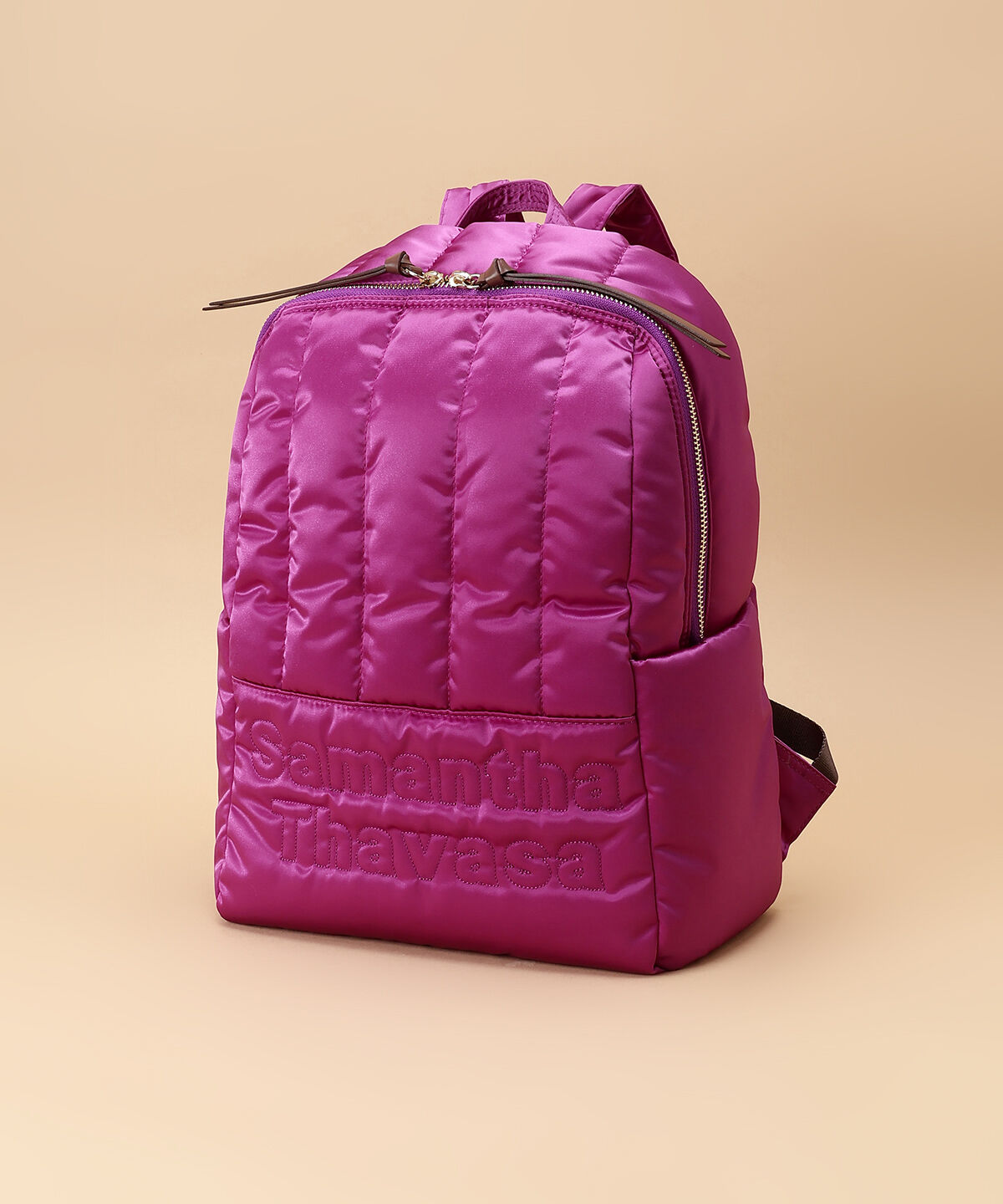 Samantha Thavasa「キルティングナイロンリュック」|リュック|ﾚｯﾄﾞﾊﾟｰﾌﾟﾙ