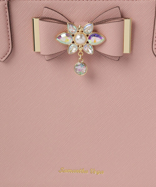 Samantha Vega「ビジュー＆リボン付トート 大」|ハンドバッグ|