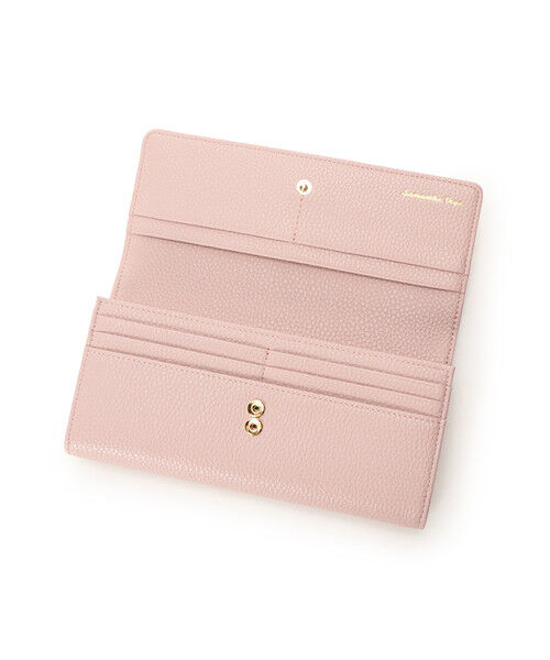  「シンプルビジューフラップ長財布」|財布|