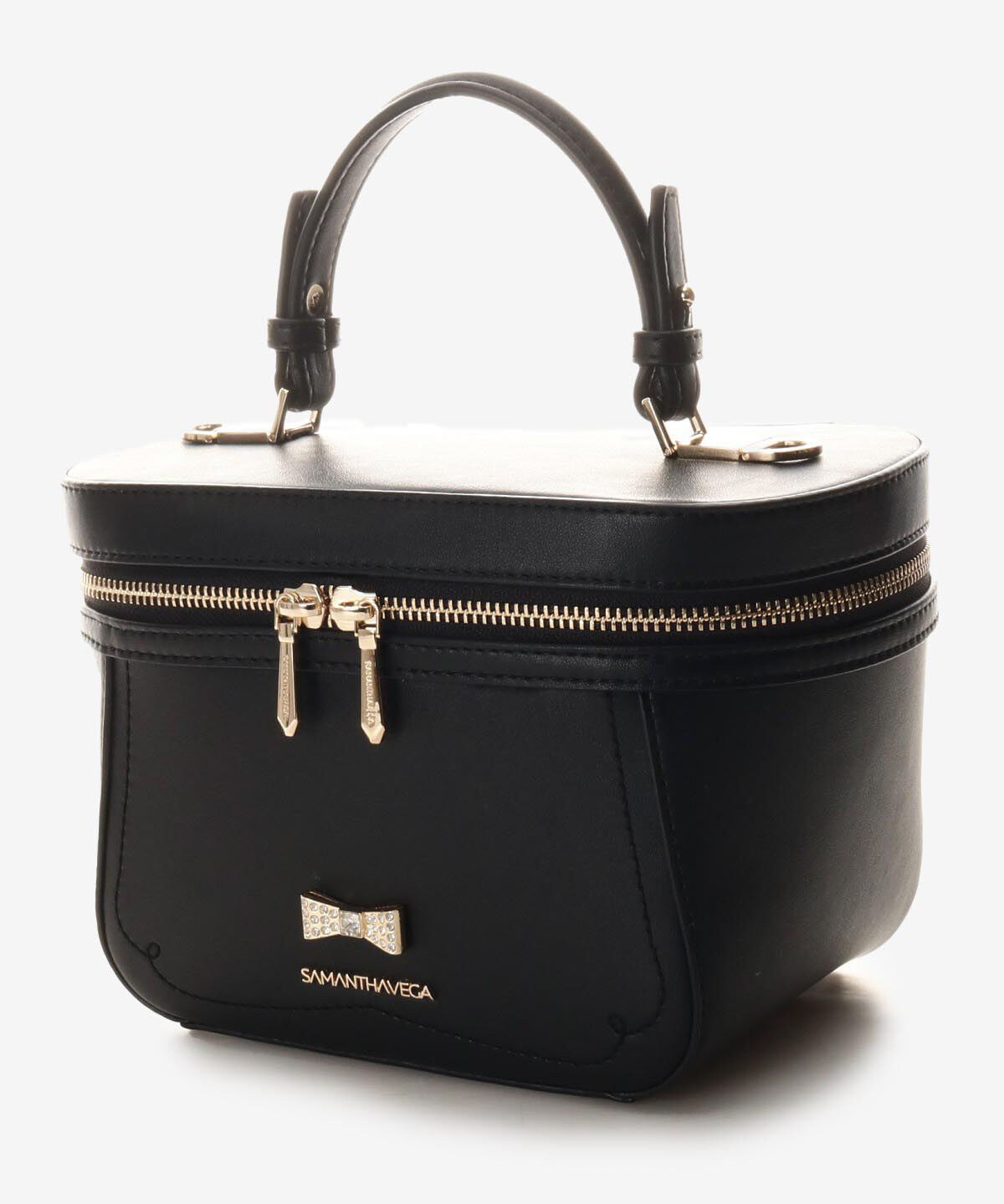 Samantha Vega「ビジューリボンバニティバック」|ハンドバッグ|
