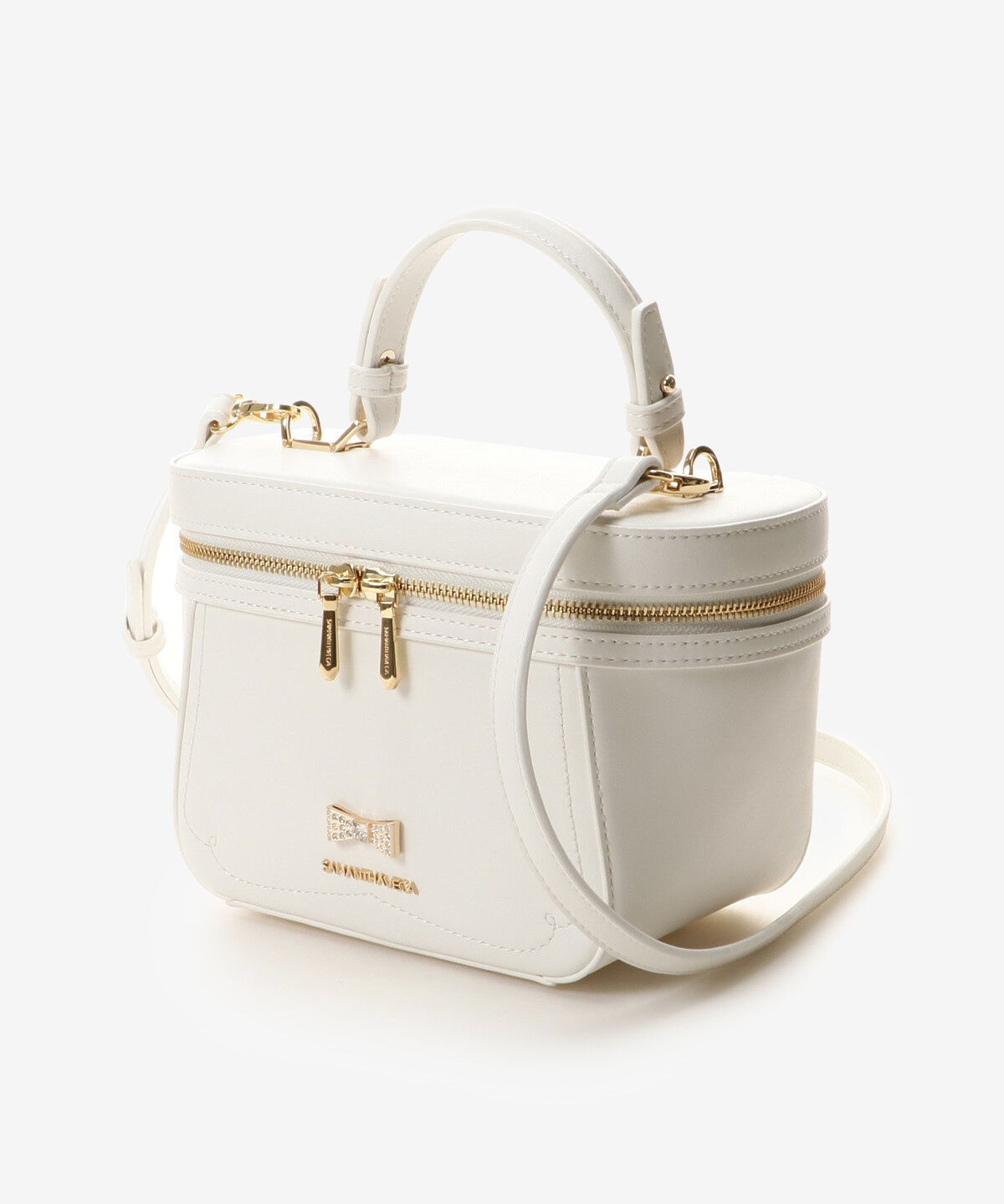 Samantha Vega「ビジューリボンバニティバック」|ハンドバッグ|