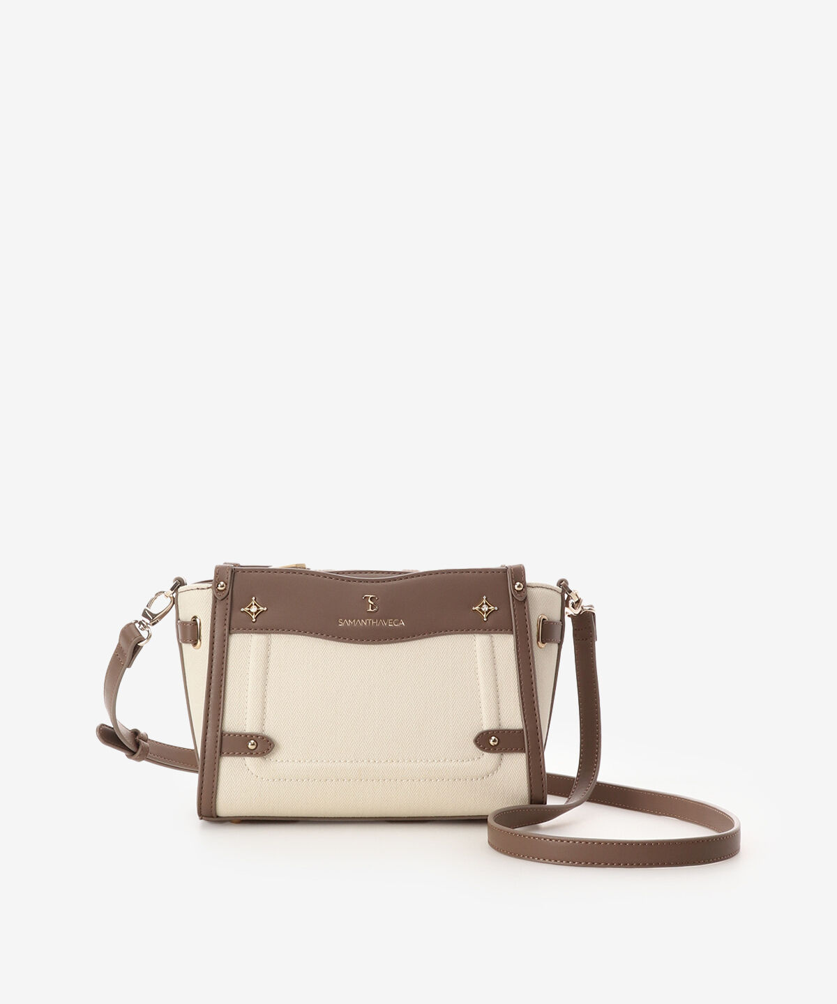 Samantha Vega「バイカラーキャンバスショルダーバッグ」|ショルダー・メッセンジャー|