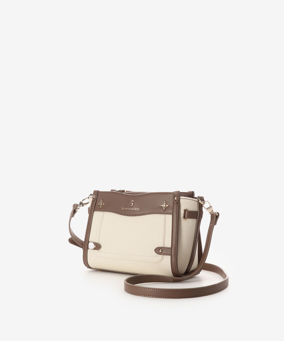 Samantha Vega「バイカラーキャンバスショルダーバッグ」|ショルダー・メッセンジャー|