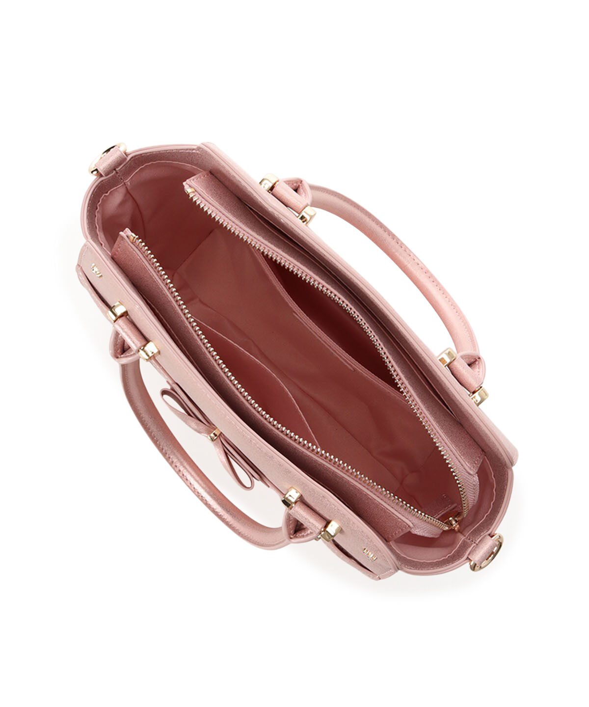 Samantha Vega「アクセントリボンラメハンドバッグ」|ハンドバッグ|