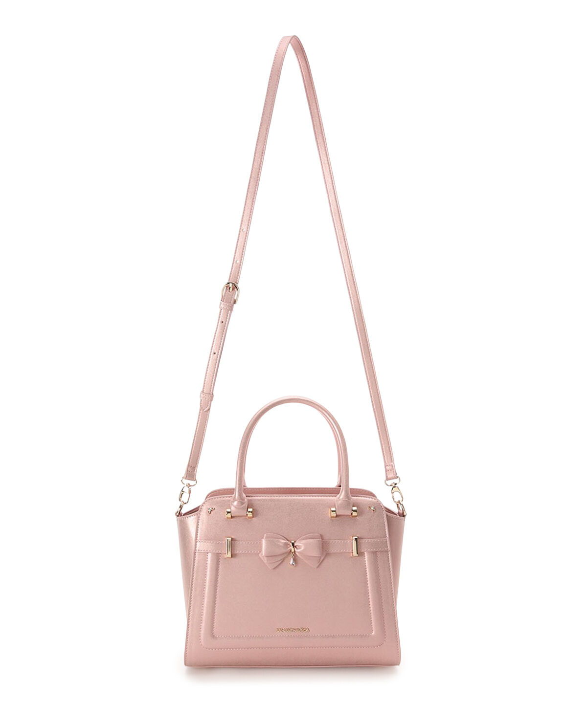 Samantha Vega「アクセントリボンラメハンドバッグ」|ハンドバッグ|