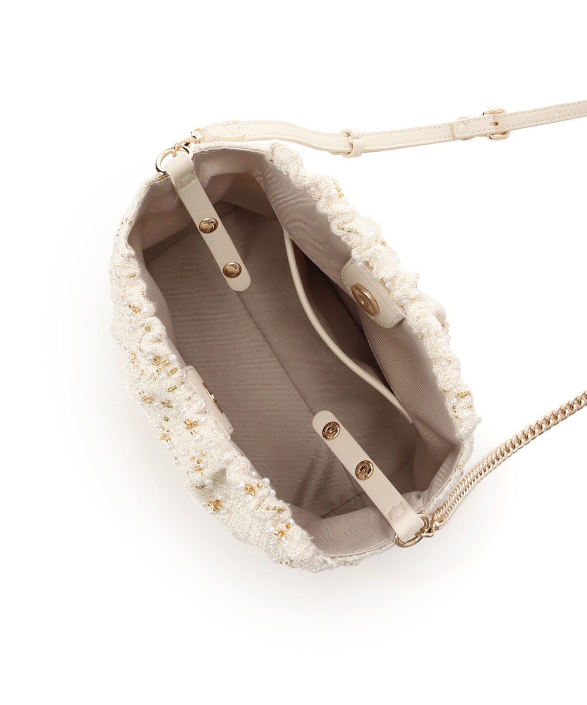 Samantha Vega「ツイードチェーンショルダーバッグ」|ショルダー・メッセンジャー|