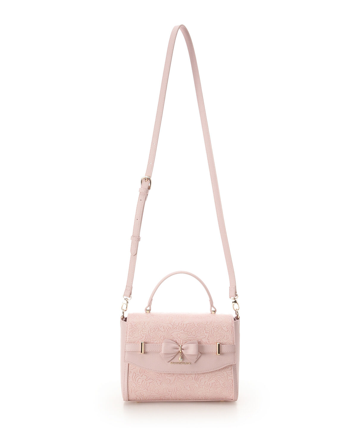 Samantha Vega「フローラルアクセントリボンショルダーバッグ」|ショルダー・メッセンジャー|