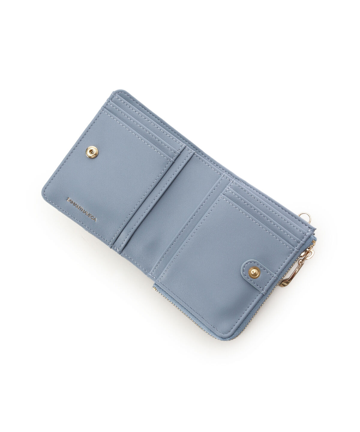 Samantha Vega「ロゴテープジャガード調折財布」|財布|