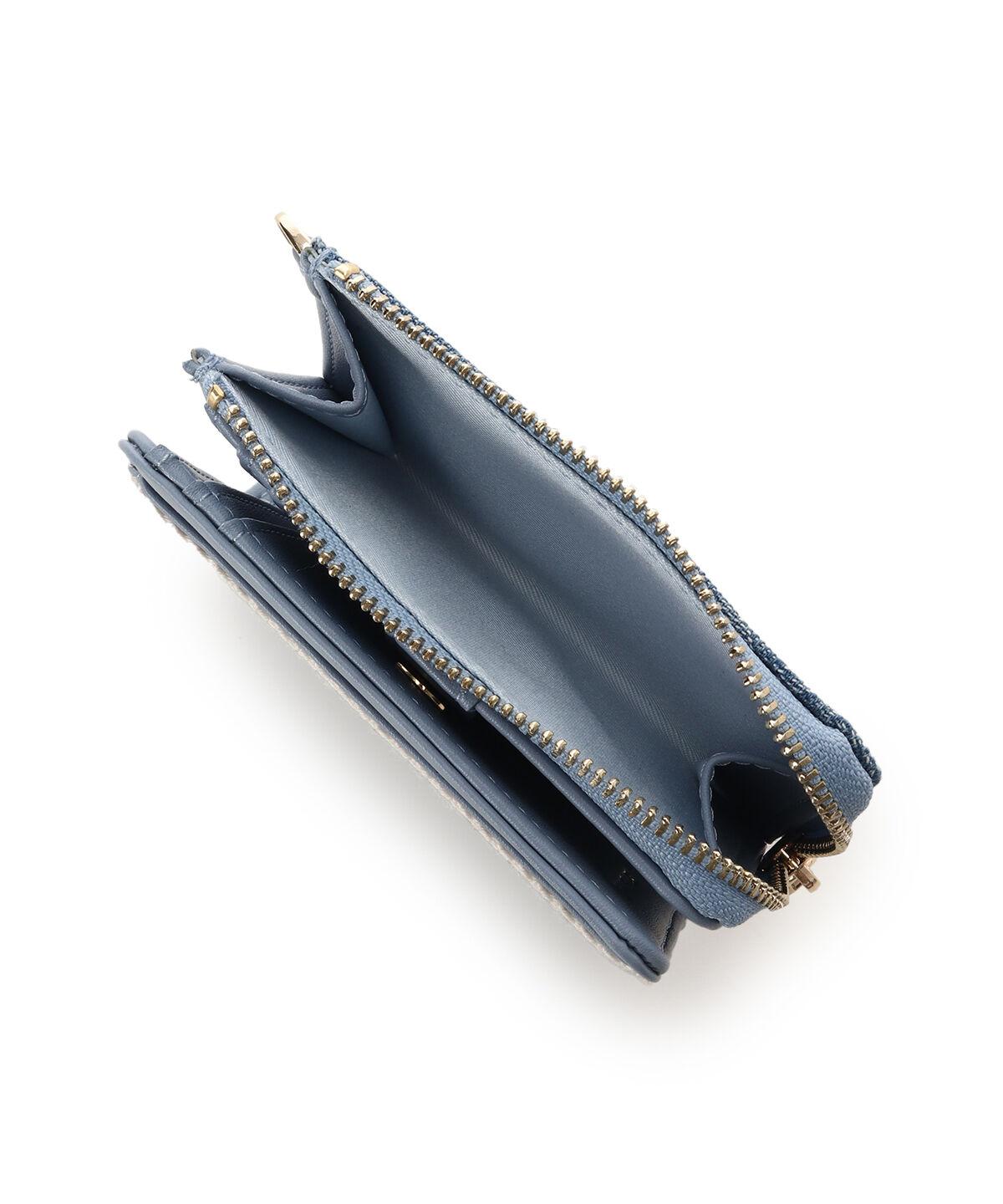 Samantha Vega「ロゴテープジャガード調折財布」|財布|