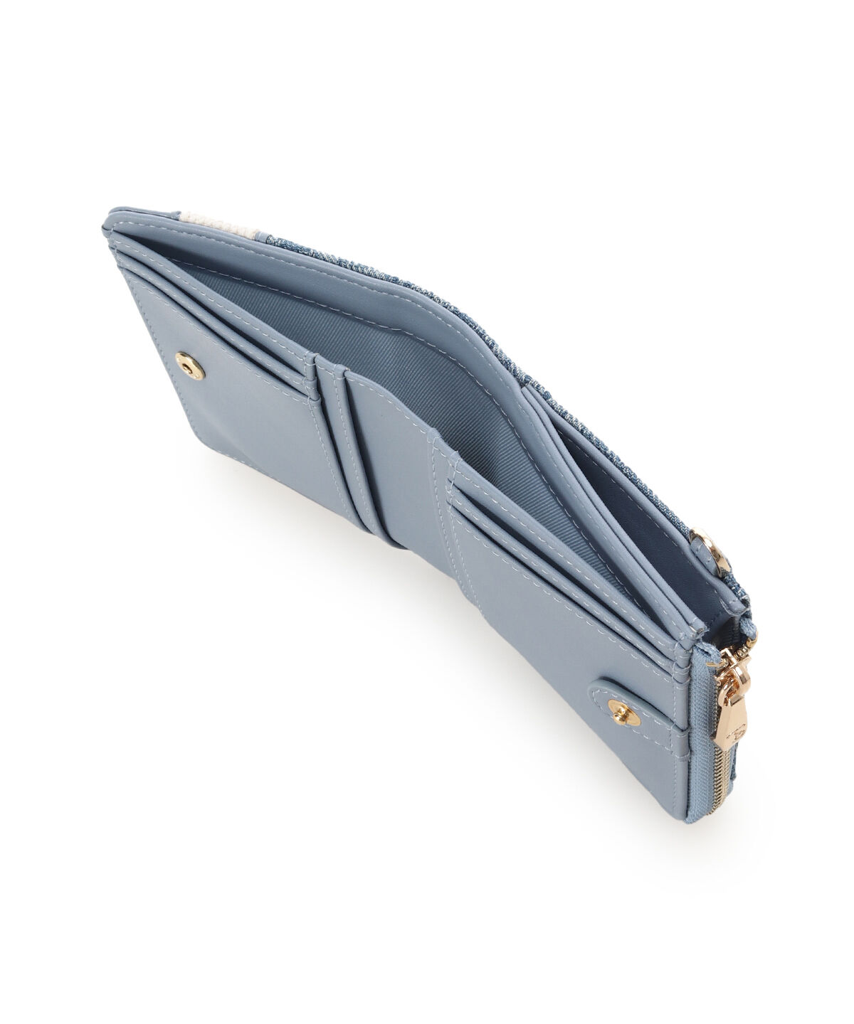 Samantha Vega「ロゴテープジャガード調折財布」|財布|