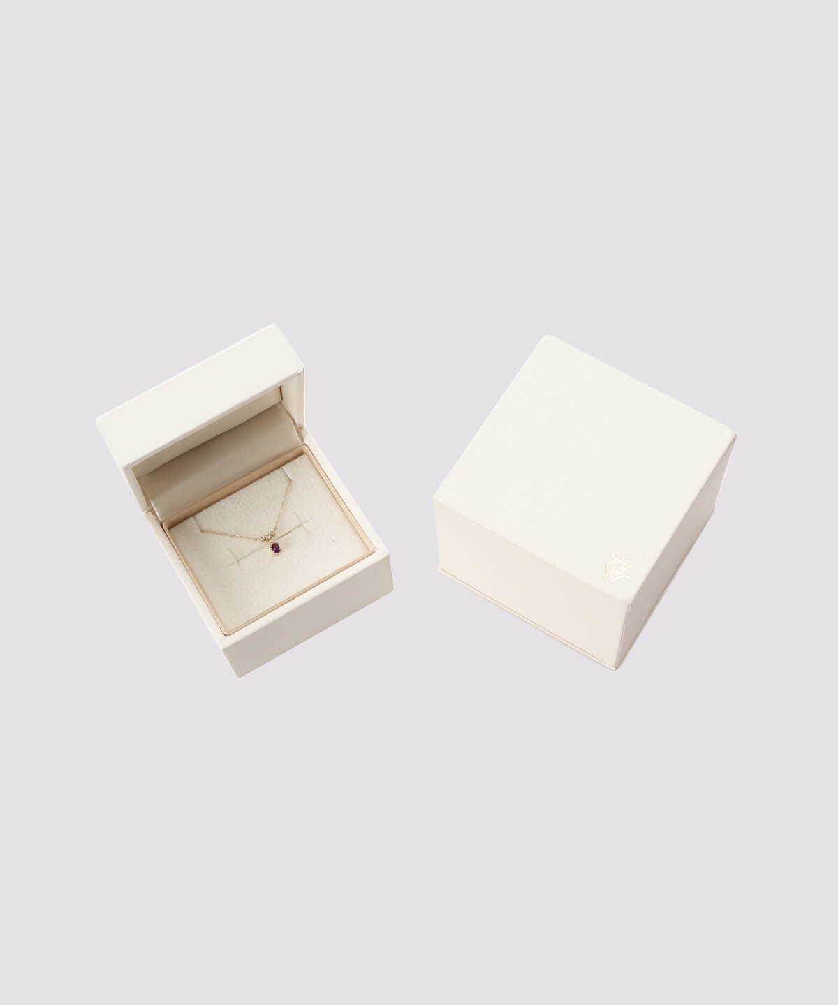 newme by Samantha Thavasa「K10 YG アメシスト オーバルネックレス ≪2月 誕生石≫」|ネックレス|