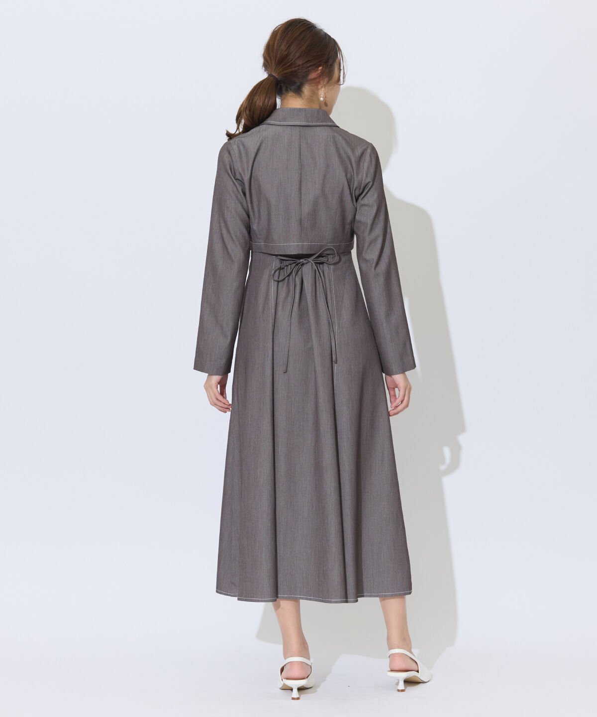 アンドクチュール「デニムライクアンサンブルワンピース」|ワンピース|