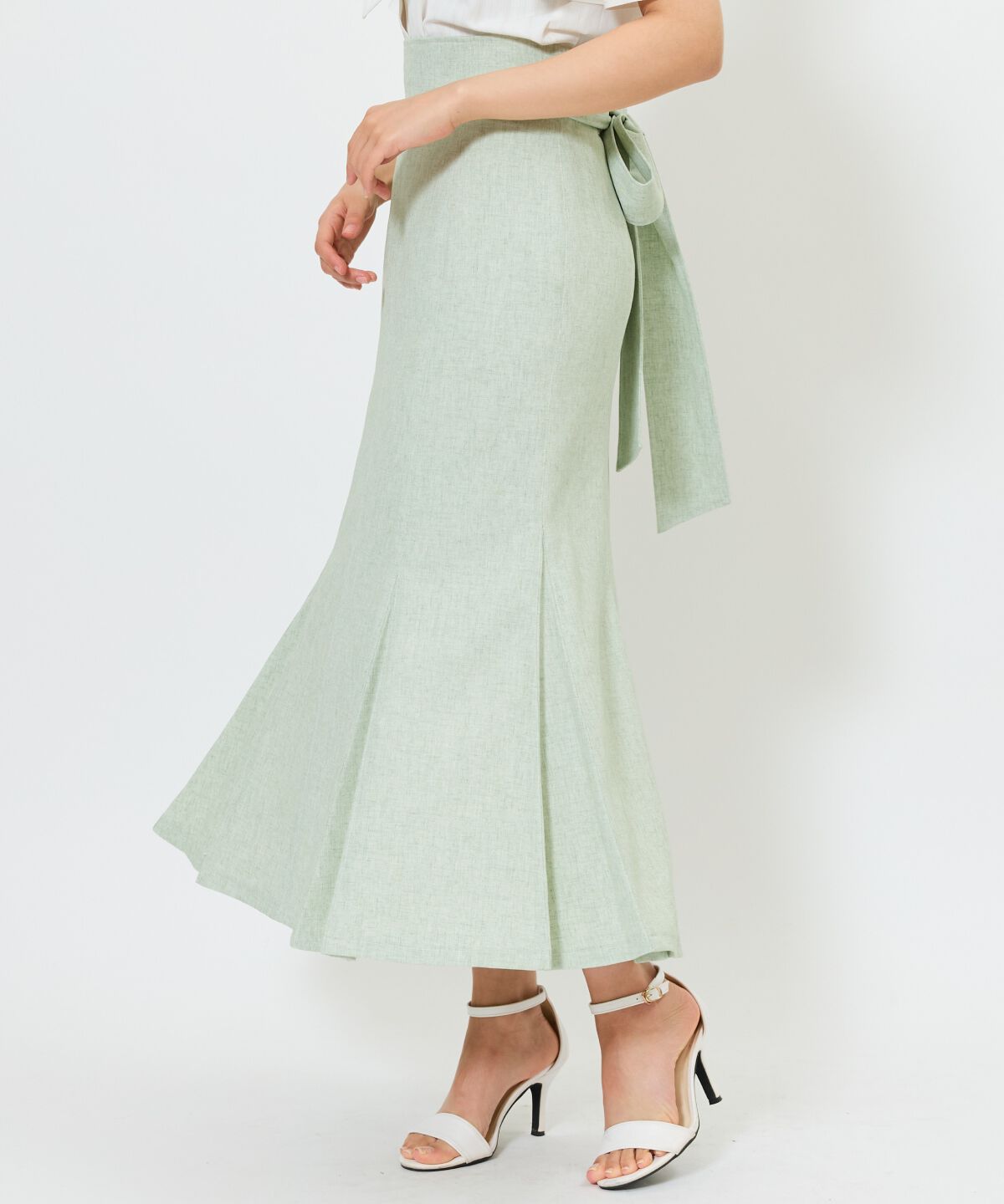 アンドクチュール「バックリボンマーメイドスカート」|フレア|