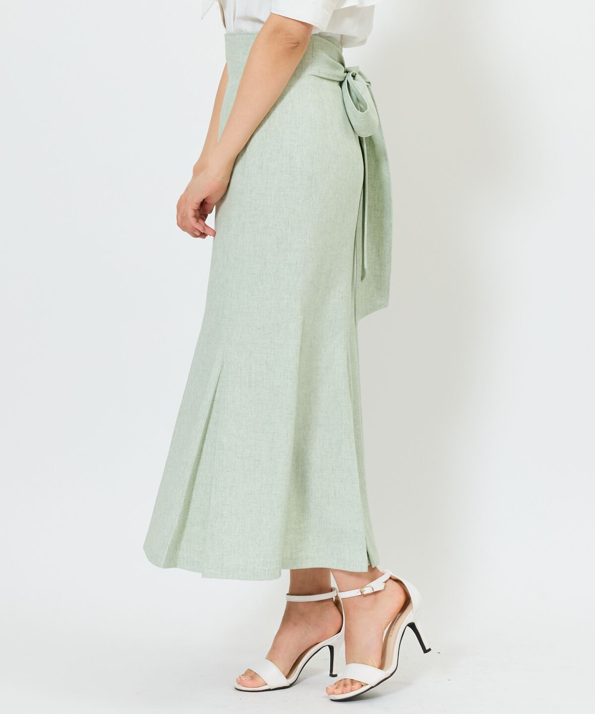 アンドクチュール「バックリボンマーメイドスカート」|フレア|