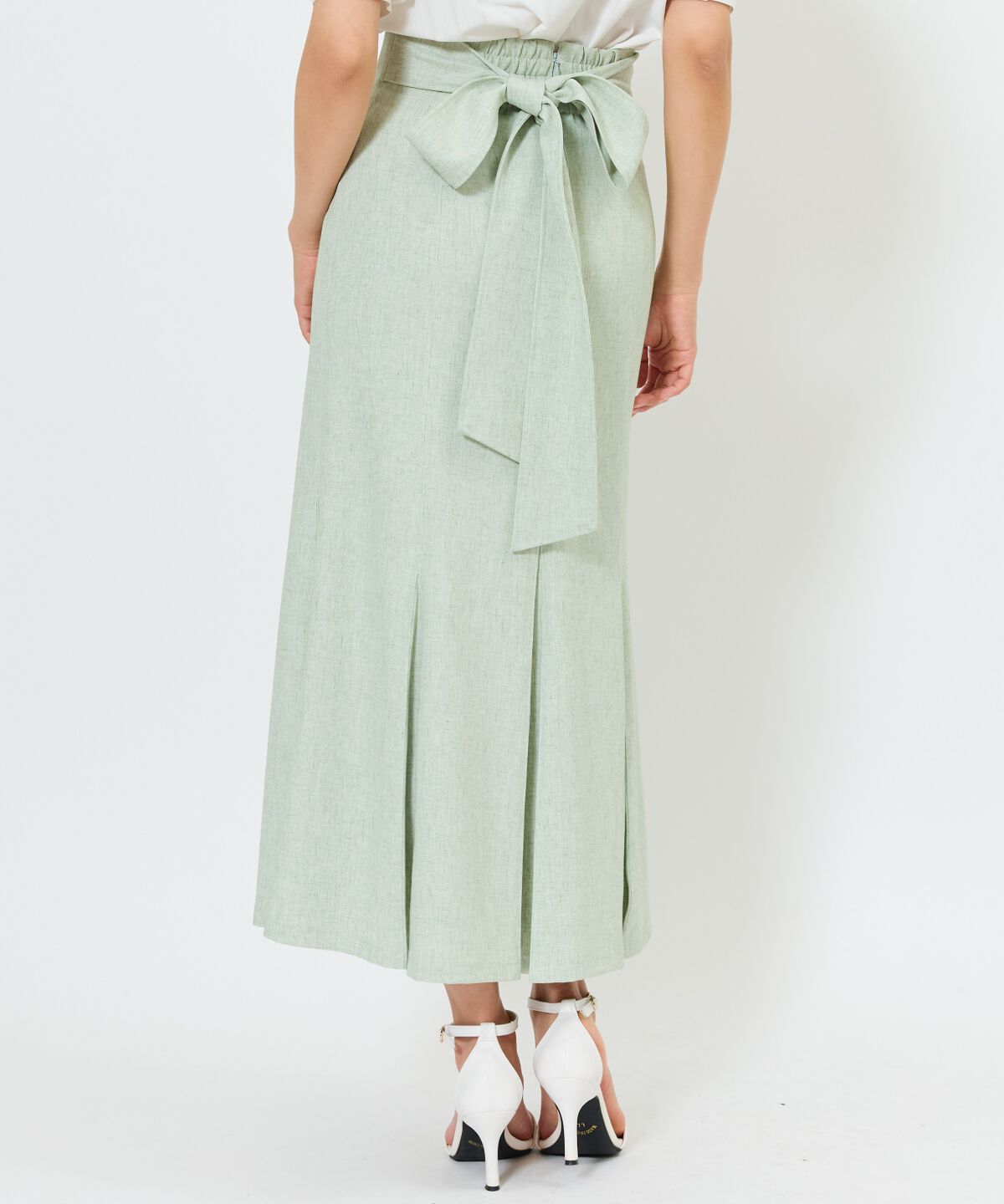 アンドクチュール「バックリボンマーメイドスカート」|フレア|