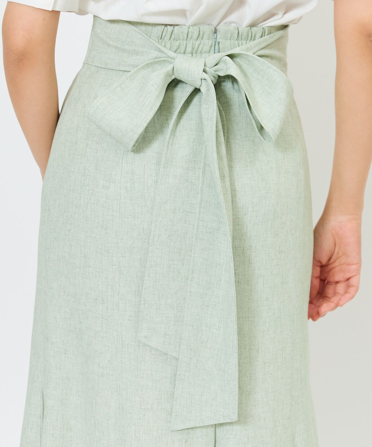 アンドクチュール「バックリボンマーメイドスカート」|フレア|