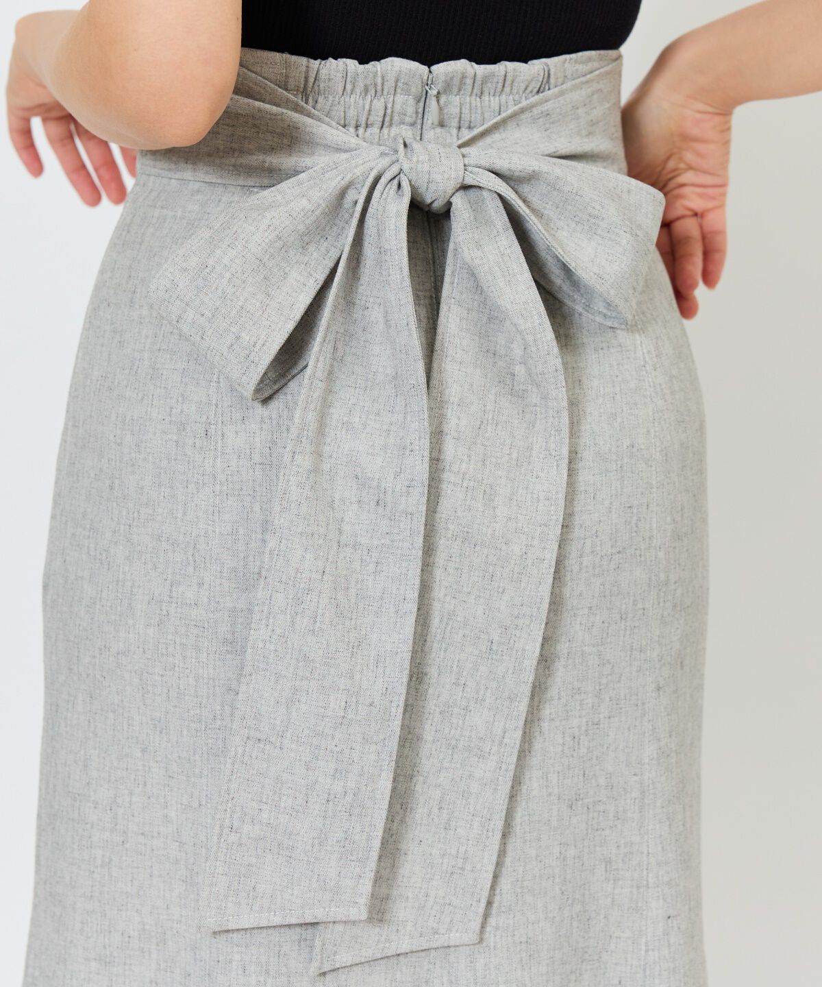 アンドクチュール「バックリボンマーメイドスカート」|フレア|