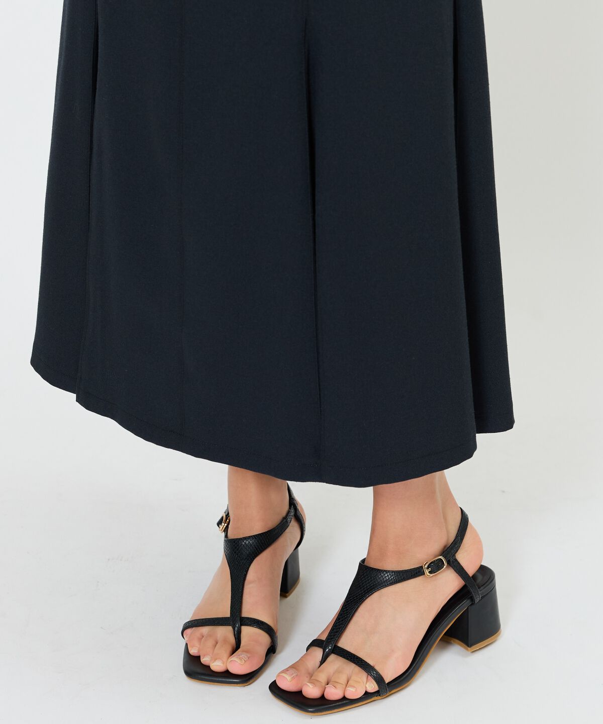 アンドクチュール「バックリボンマーメイドスカート」|フレア|