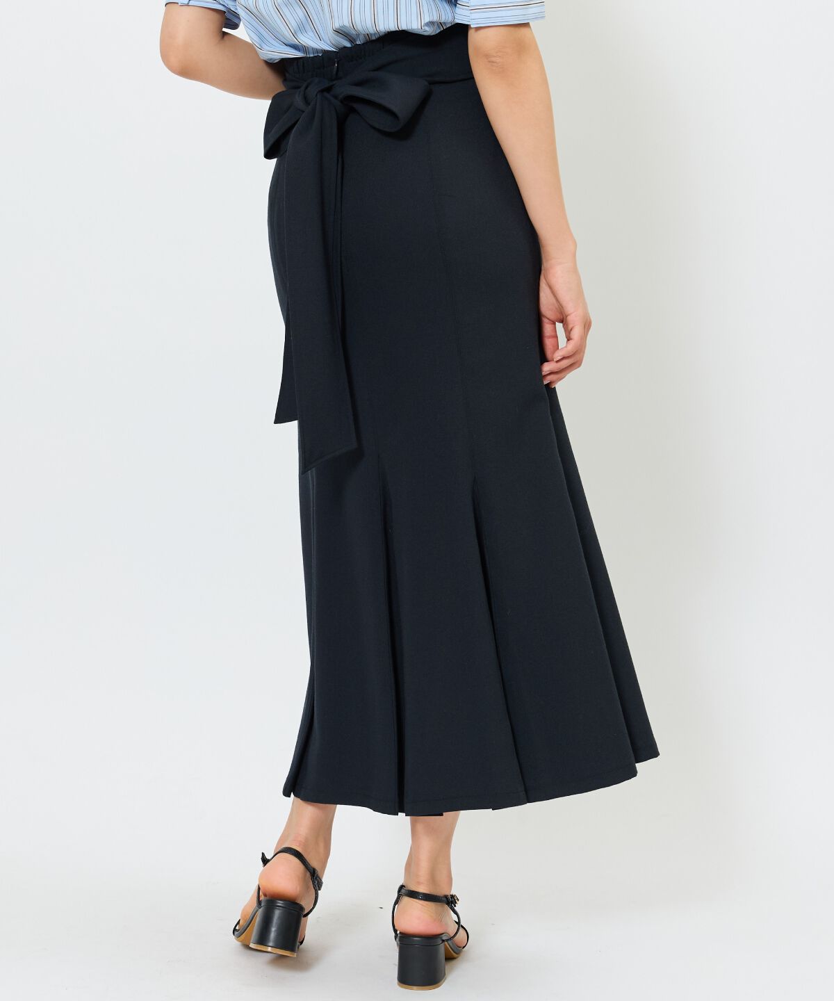 アンドクチュール「バックリボンマーメイドスカート」|フレア|