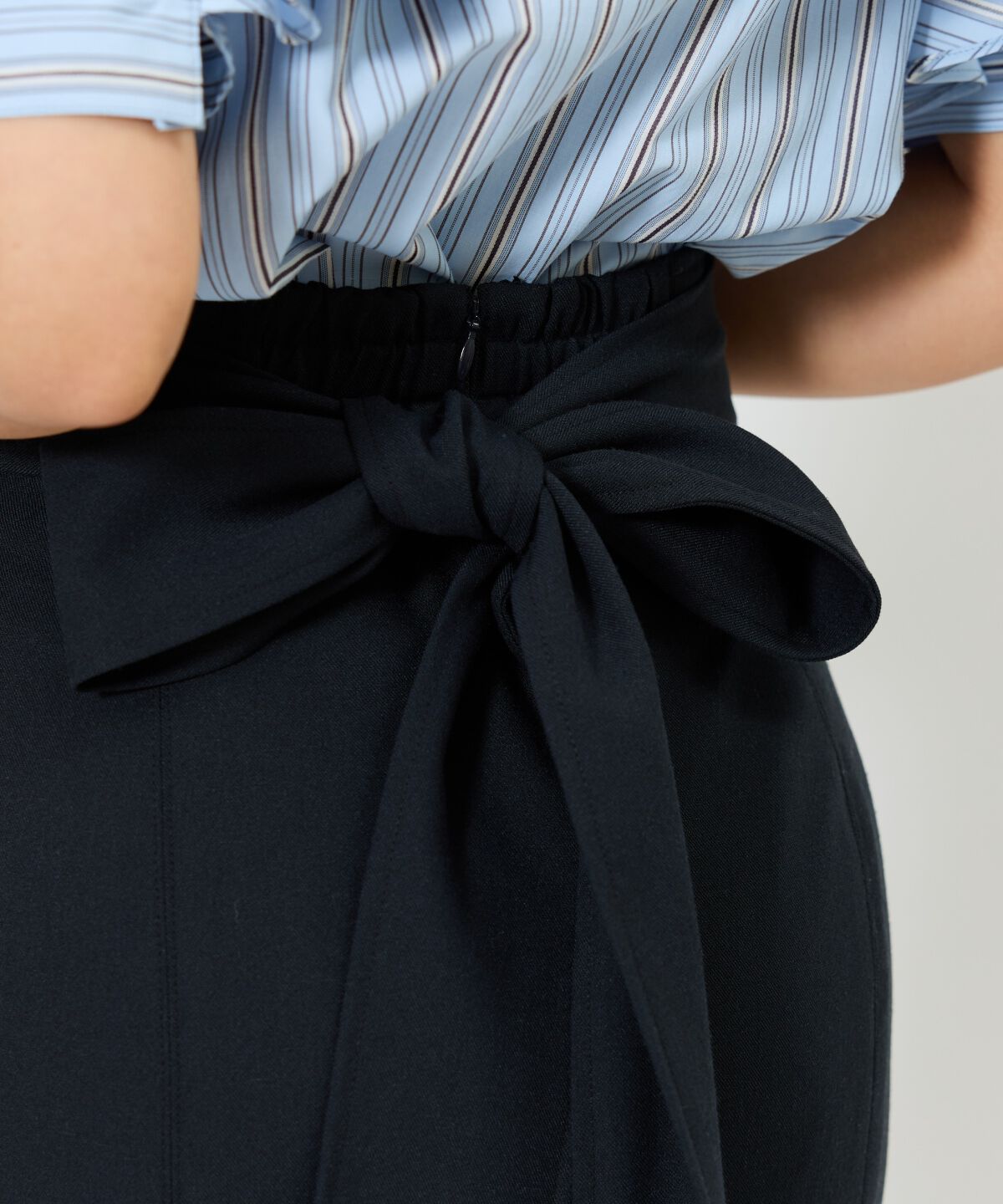 アンドクチュール「バックリボンマーメイドスカート」|フレア|