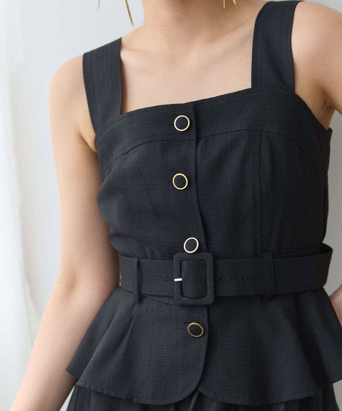 アンドクチュール「ビスチェドッキングワンピース」|ジャンパースカート|