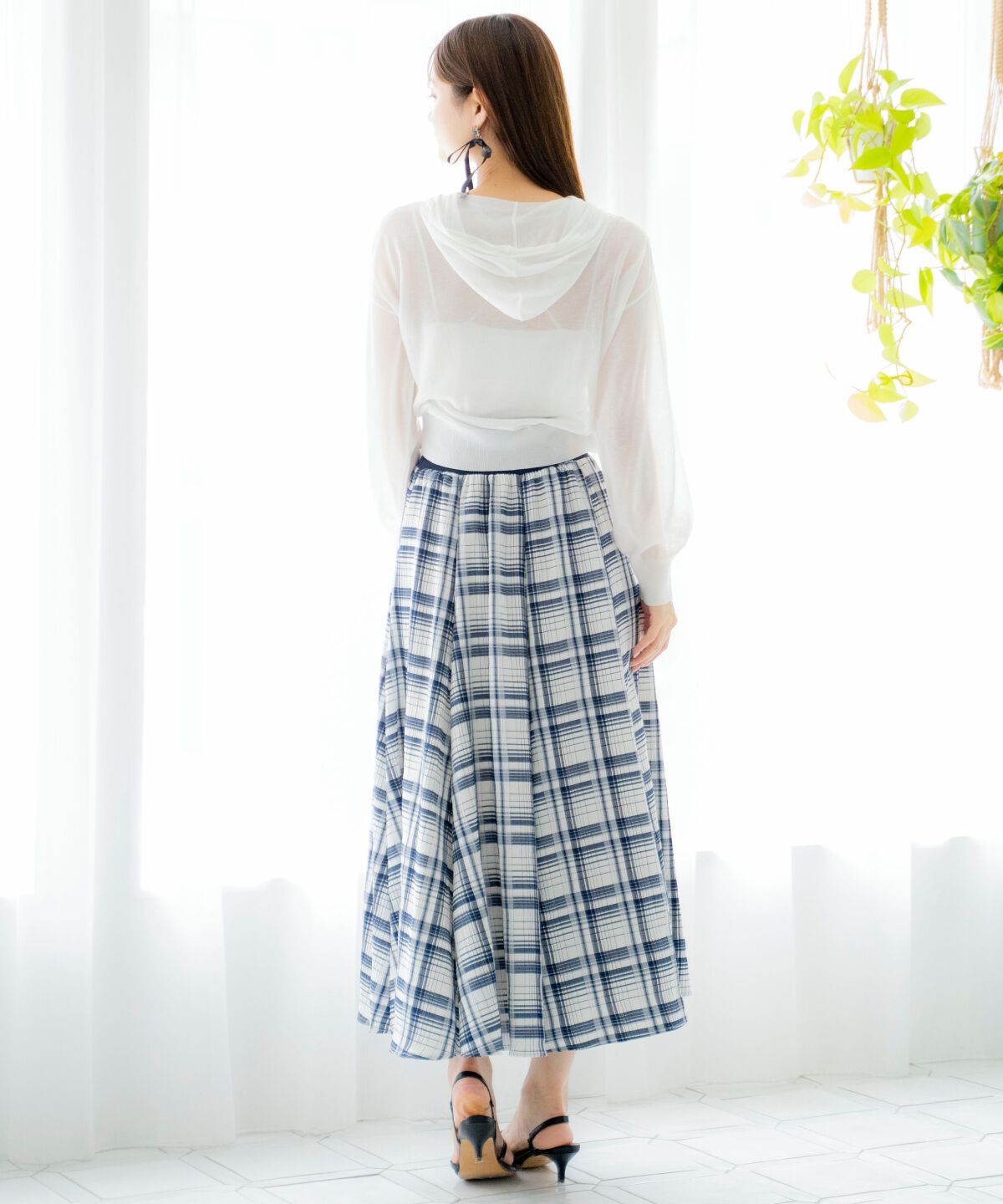 アンドクチュール「シアーZIPフーディー」|パーカー|