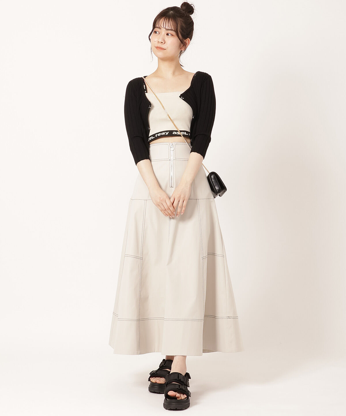 REDYAZEL「ロゴジャガード切り替えキャミソール」|キャミソール|