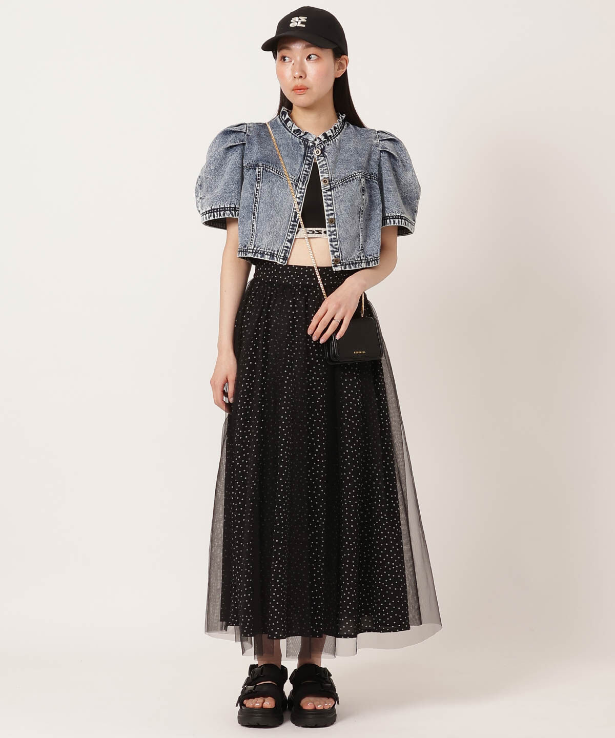 REDYAZEL「ロゴジャガード切り替えキャミソール」|キャミソール|