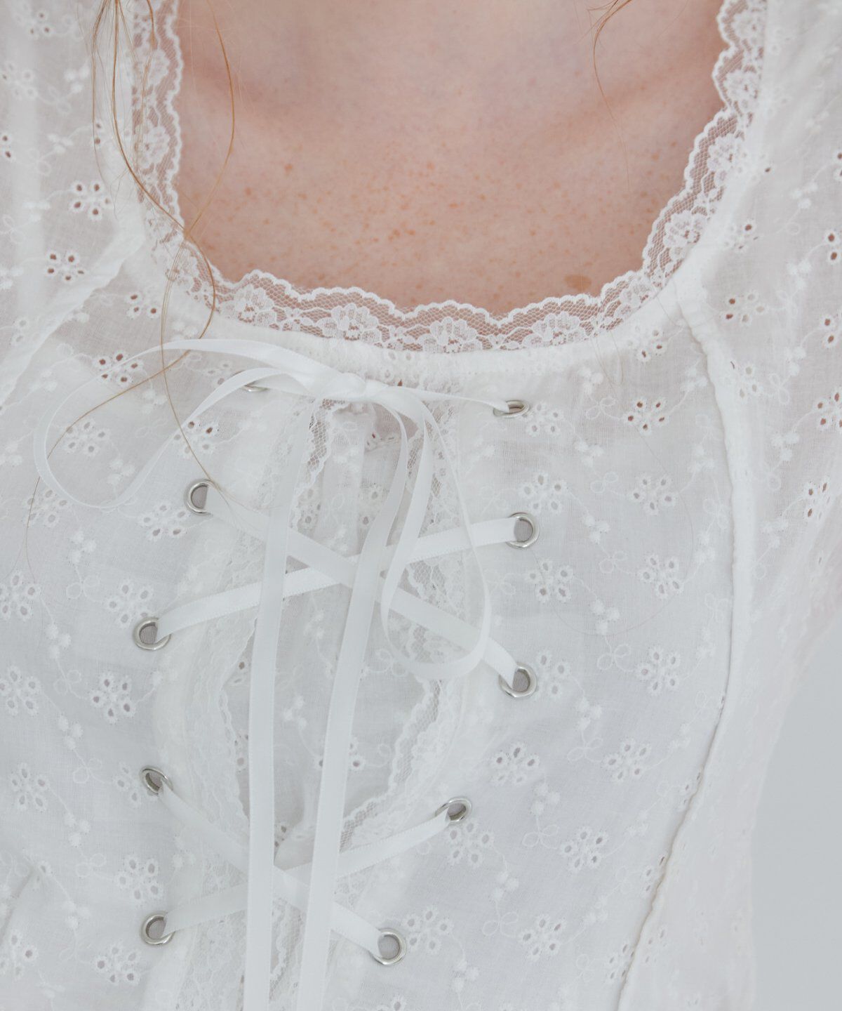 REDYAZEL「フロントレースアップブラウス」|シャツ・ブラウス|